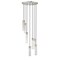 Z-Lite Beau Chandelier, 7-Light, 18 In.W x 12.75 In.H, Brushed Nickel/Clear 740P-7R-BN - alternate 5